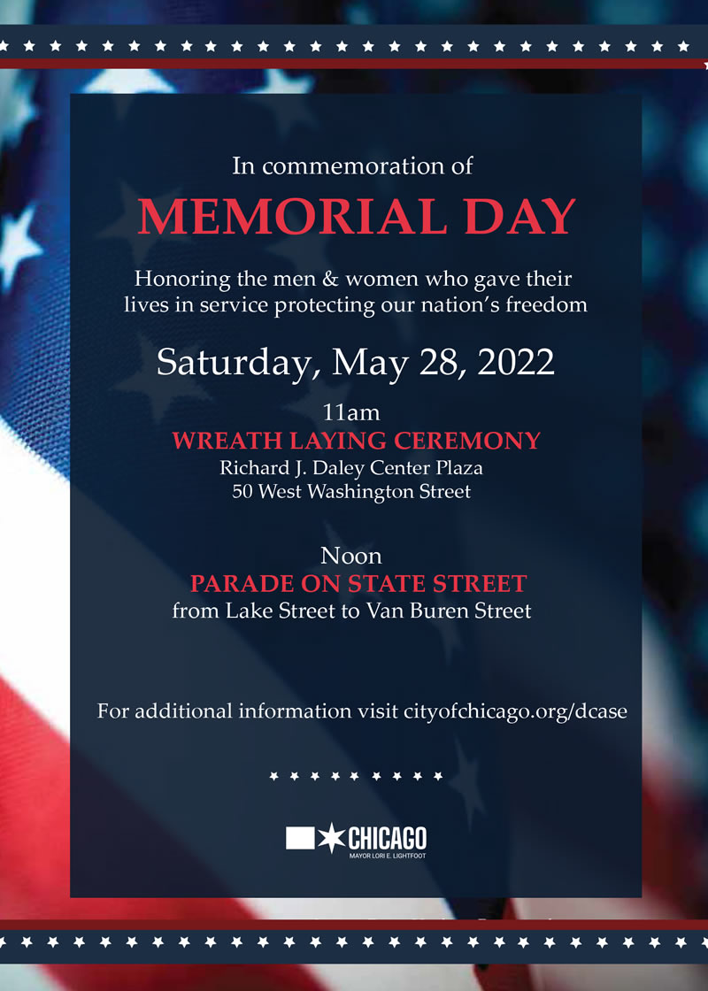Memorial Day Parade and Wreath Laying Ceremony Invite