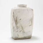 Sung Jae Choi    최성재  
Korean, B. 1962
Meditation – Staying VI
12 x 15 inches
1994
Stoneware with natural ash glaze (Buncheong Ware)