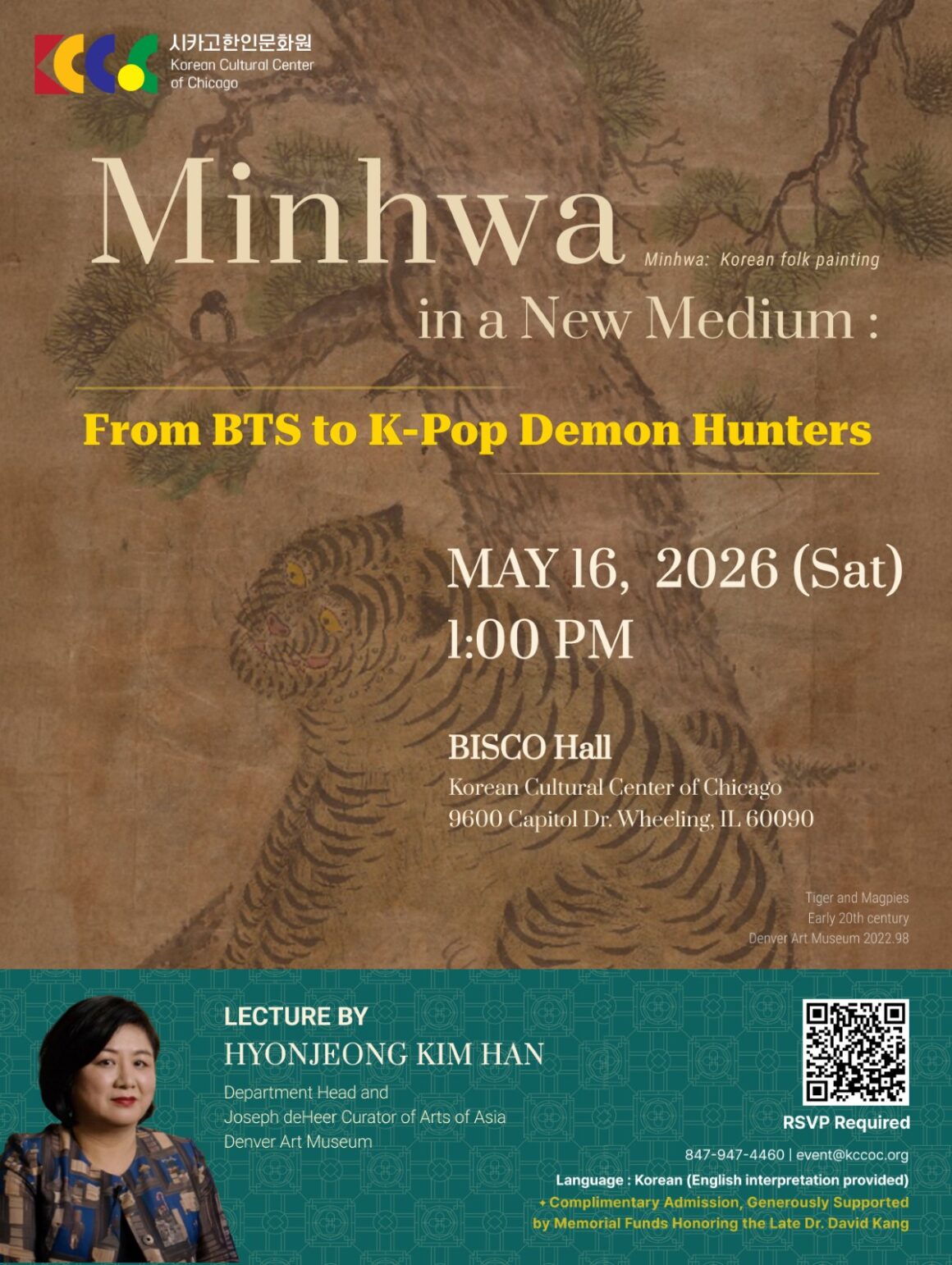 Minhwa Lecture_Social_Eng-Small “Minhwa (Korean folk paintings) in a New Medium: From BTS to K-Pop Demon Hunters”